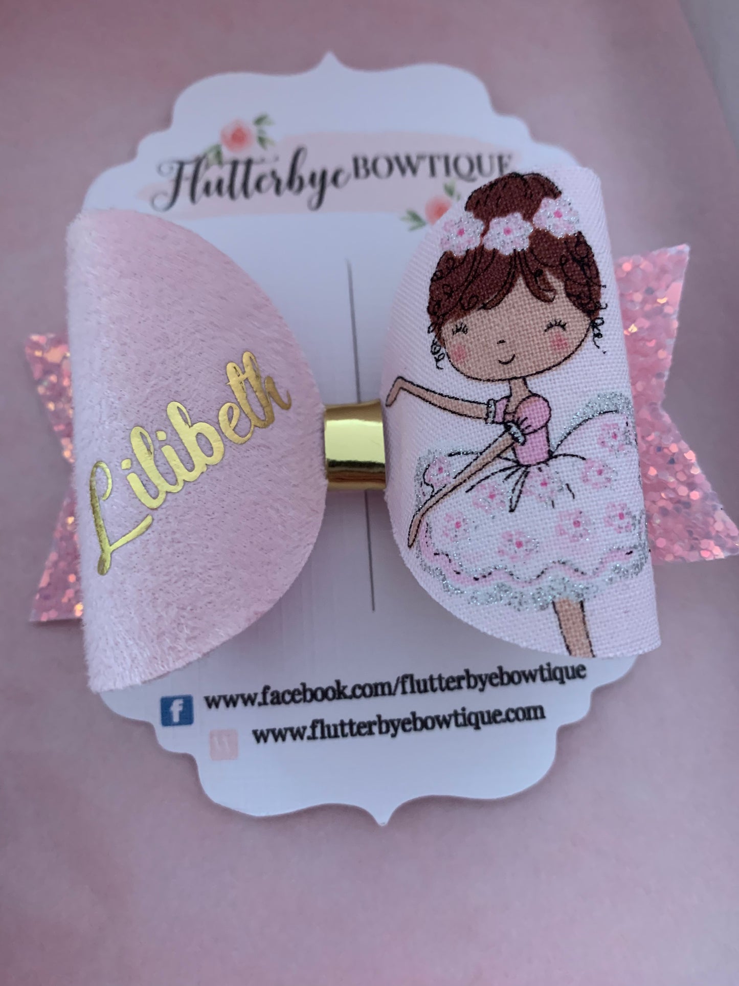 Pink Ballerina Bow - Tu Tu Cute