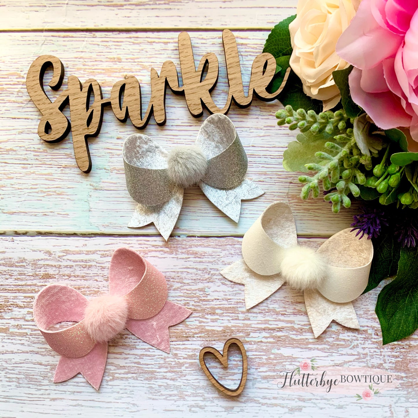 Fancy Pompom Bows