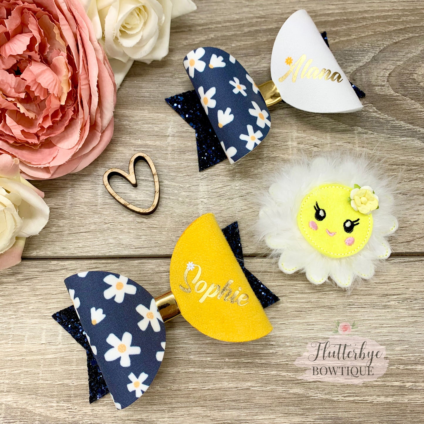 Daisy Fluff Hair Clip
