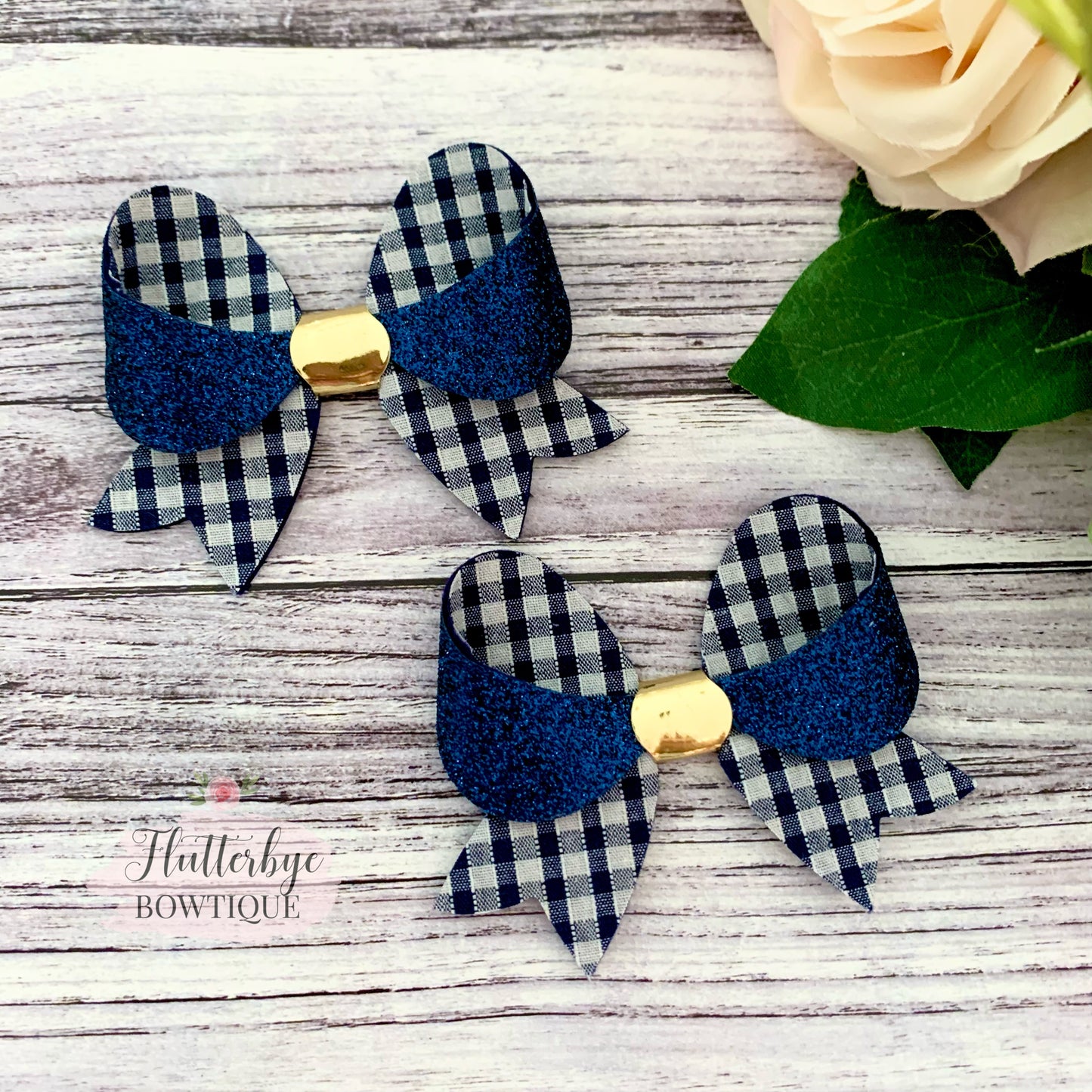 Fancy Gingham School Bows