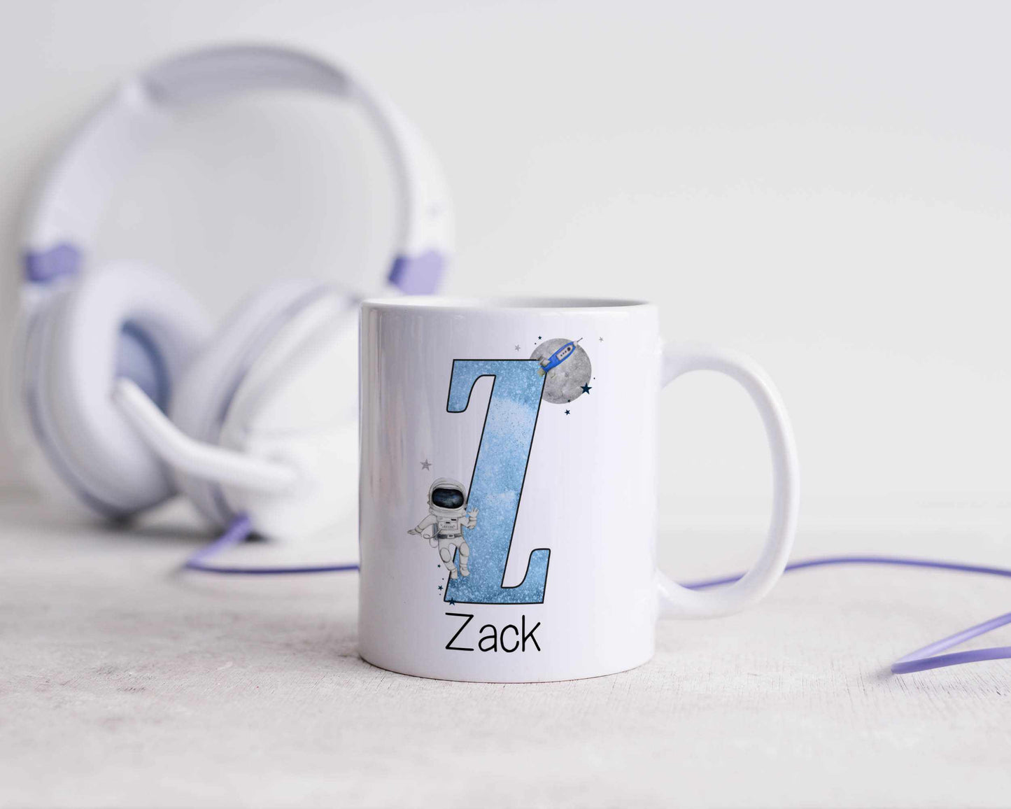 Personalised Space Alphabet Mug