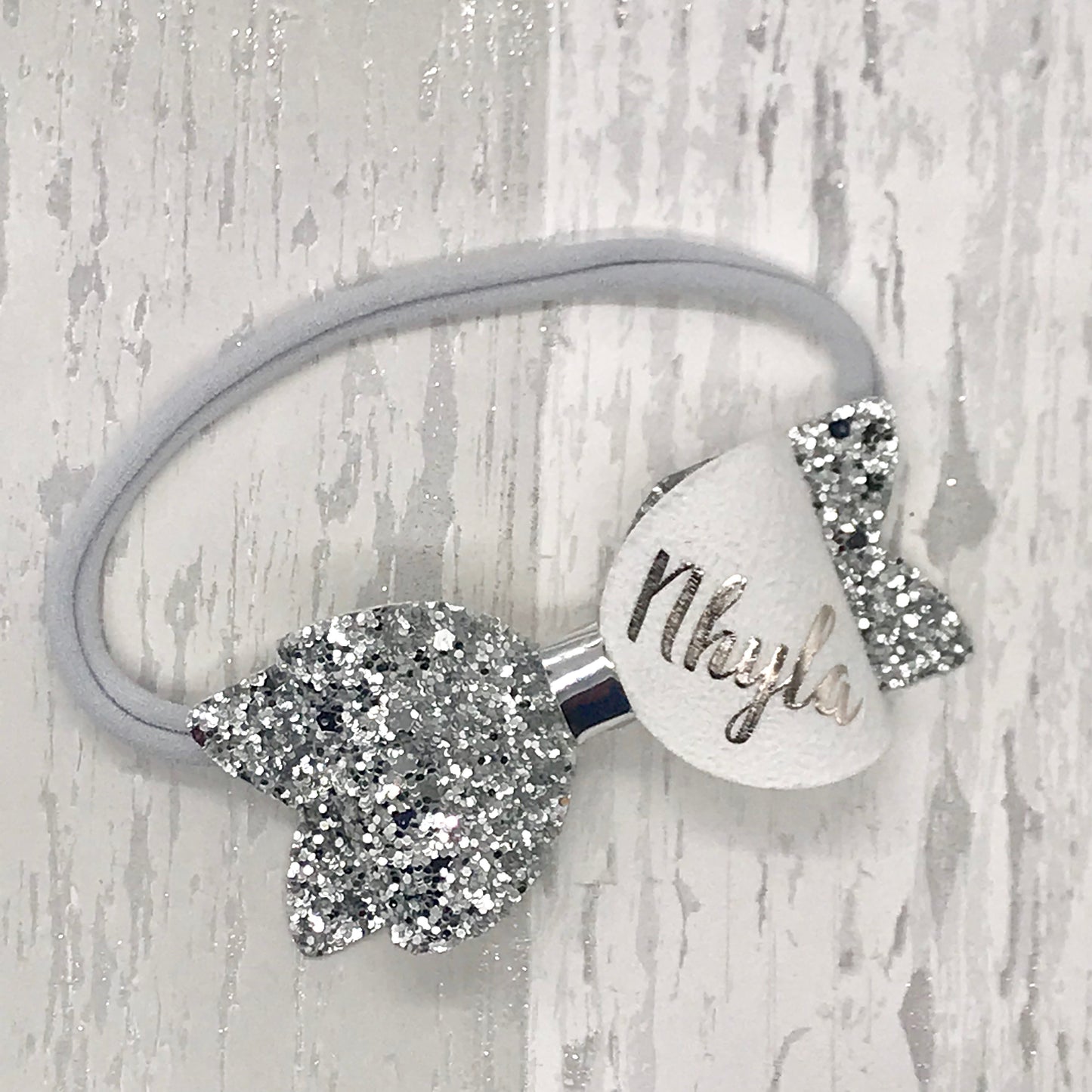 Small Personalised Hair Bow, Personalised School Bows