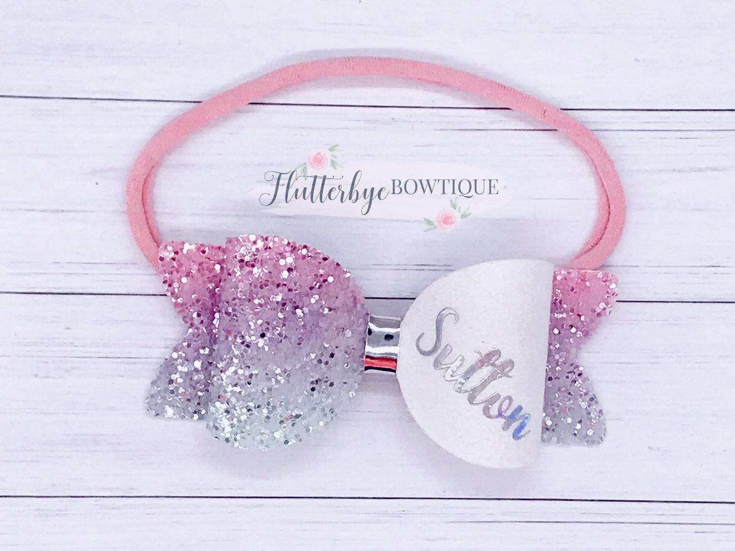 Small Personalised Hair Bow, Personalised School Bows