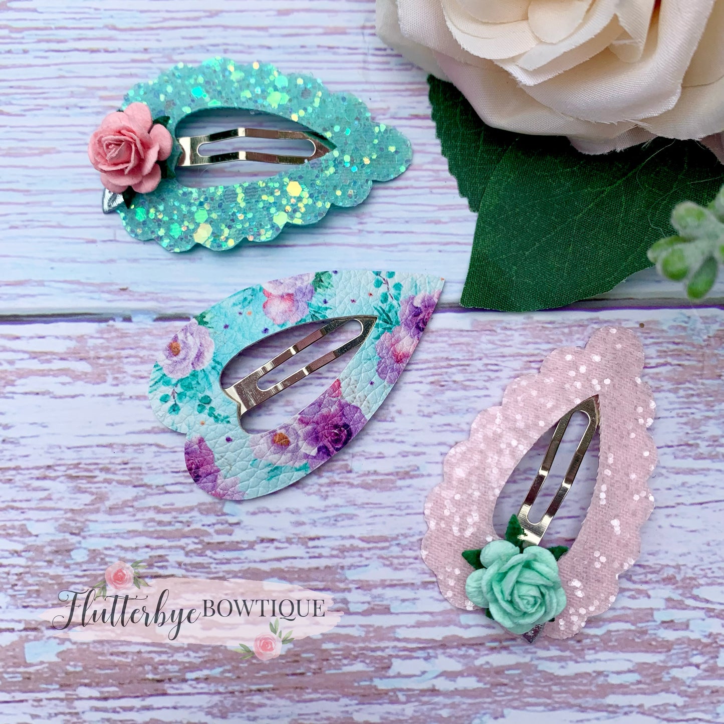 Dino Florals Clip Set