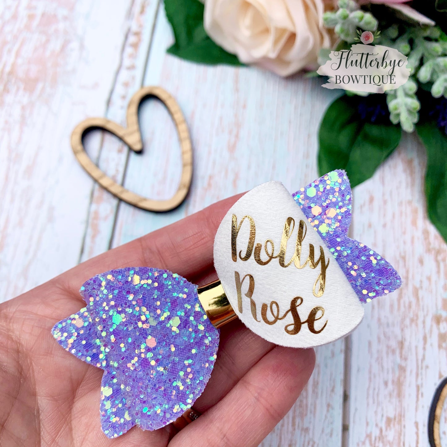 Small Personalised Hair Bow, Personalised School Bows