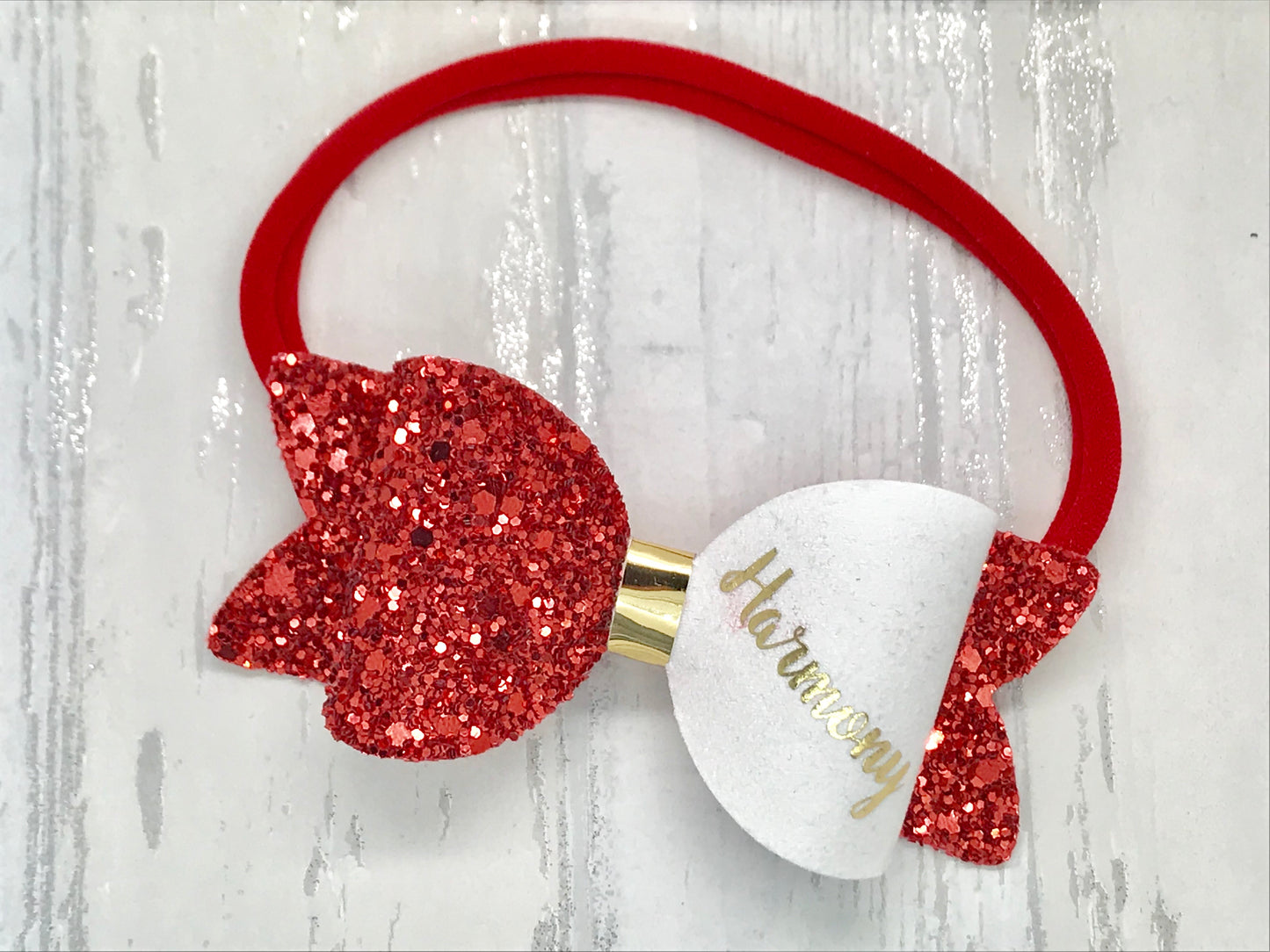Small Personalised Hair Bow, Personalised School Bows