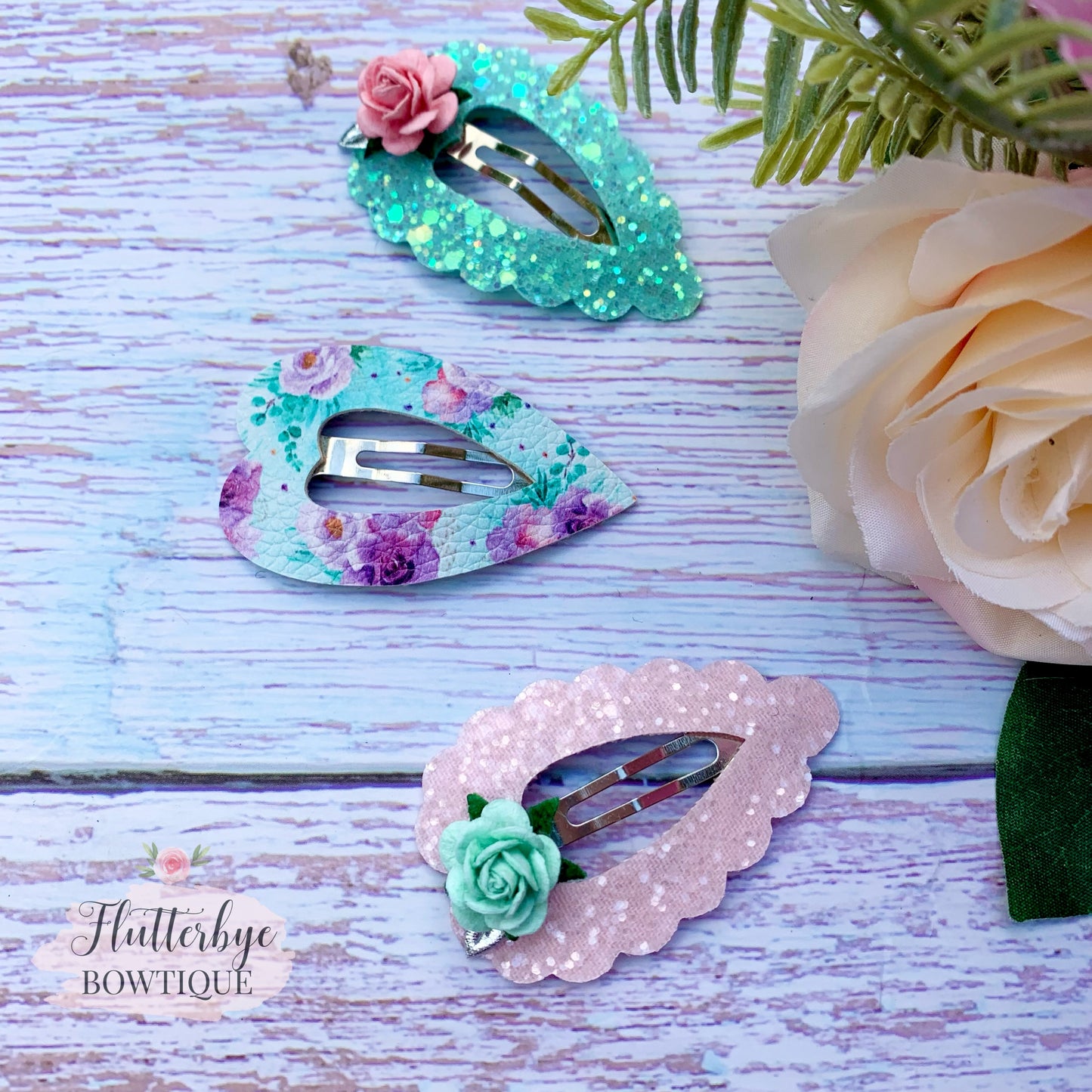 Dino Florals Clip Set