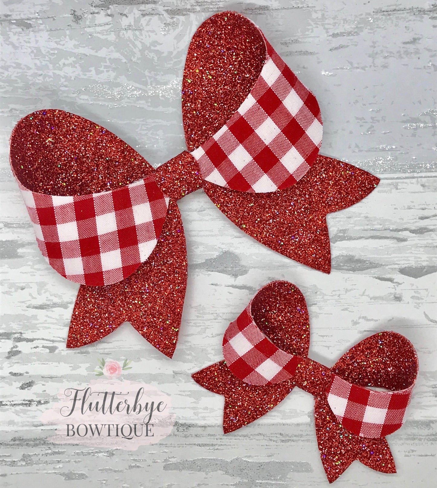 Fancy Gingham School Bows - Flutterbye Bowtique