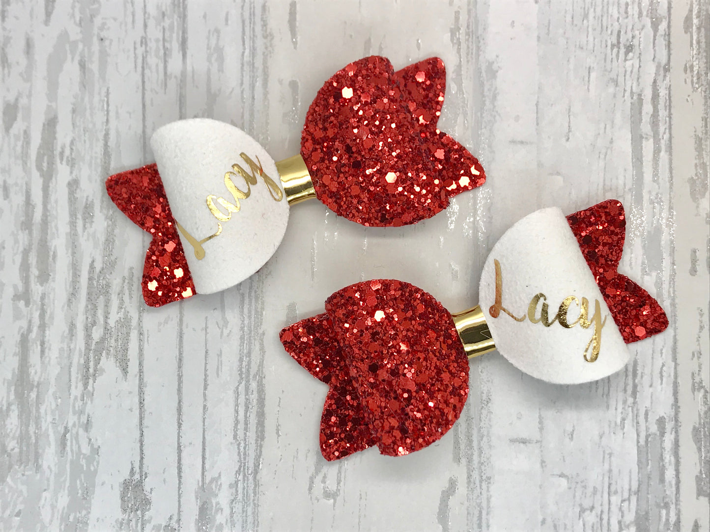 Small Personalised Hair Bow, Personalised School Bows