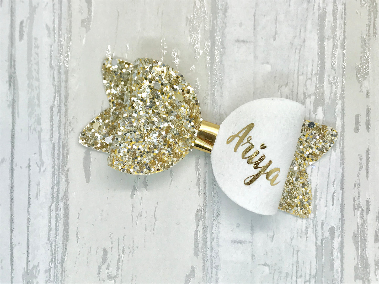 Small Personalised Hair Bow, Personalised School Bows
