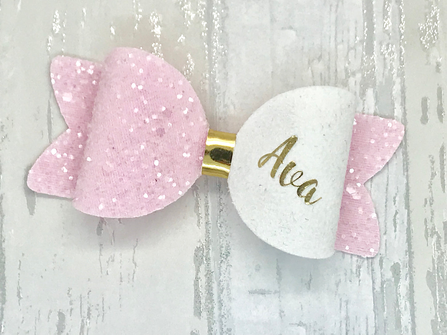 Small Personalised Hair Bow, Personalised School Bows