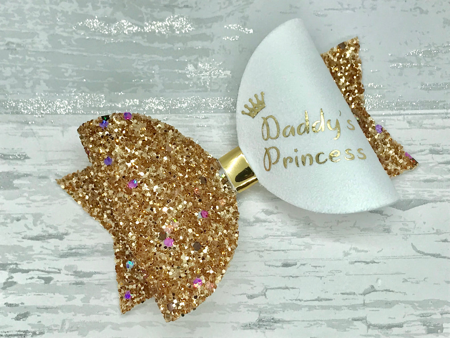 Daddy’s Princess Hair Bow, Father’s Day Bow - Flutterbye Bowtique