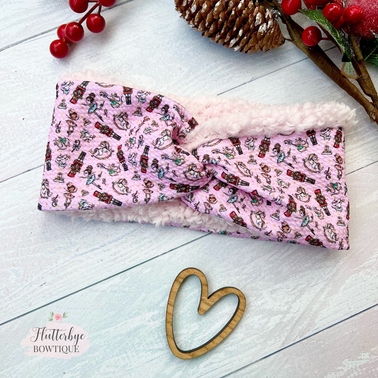 Cutie Snowman Snuggly head wrap, stretchy ear warmer headband