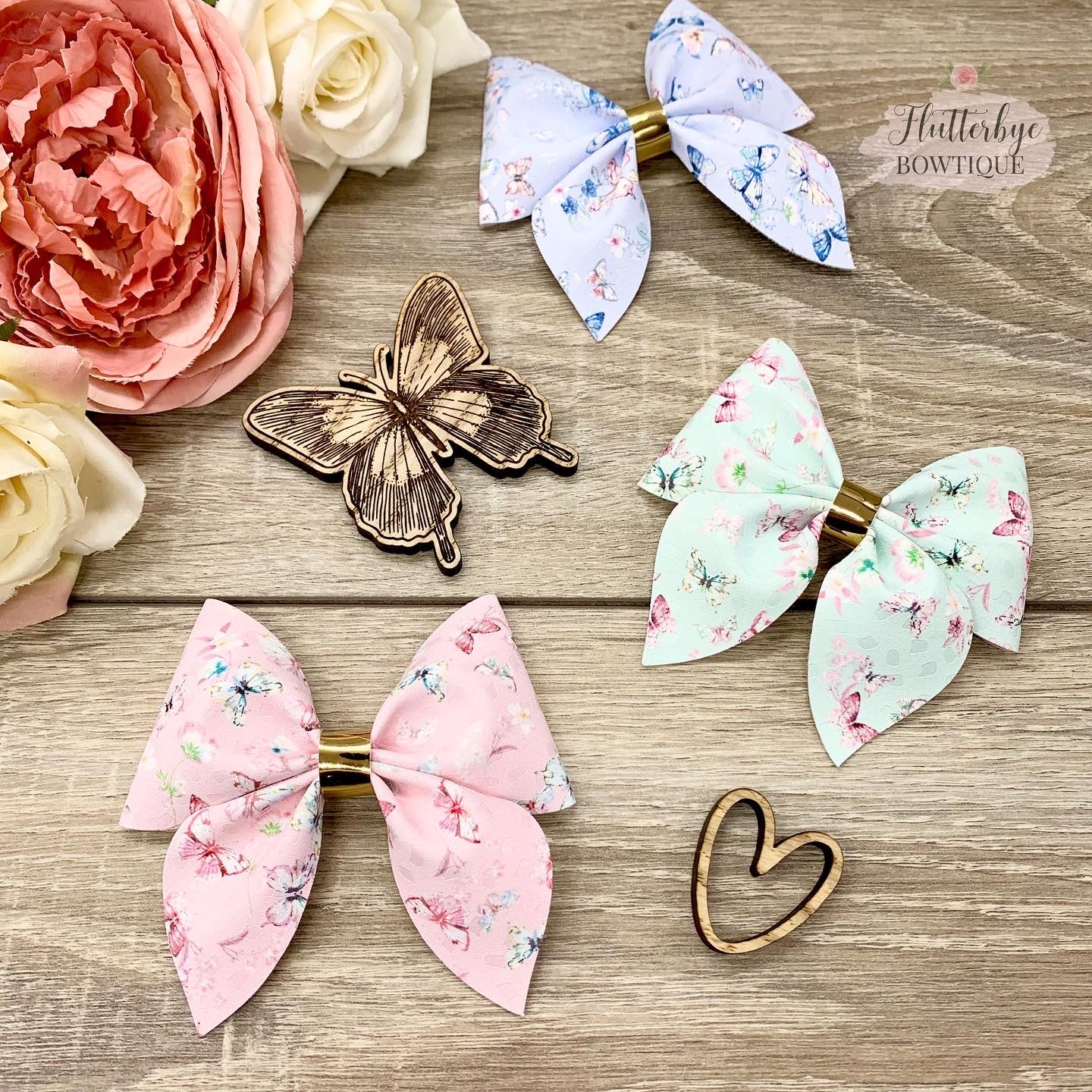 Pretty Butterfly Party Pinch Hair Bow