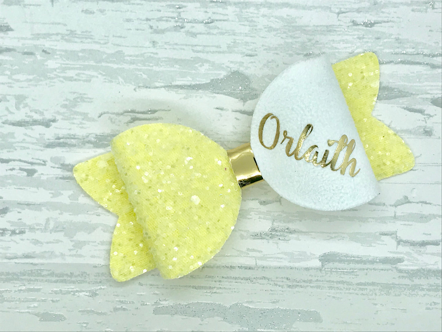 Small Personalised Hair Bow, Personalised School Bows - Flutterbye Bowtique