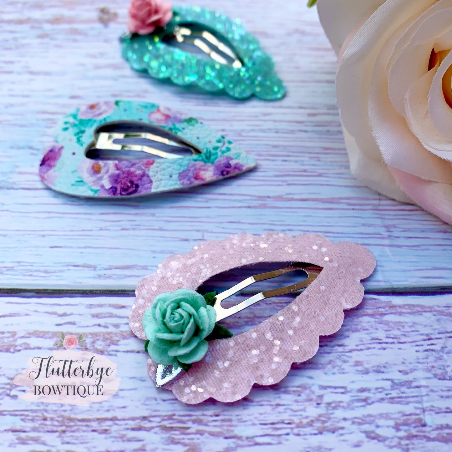 Dino Florals Clip Set