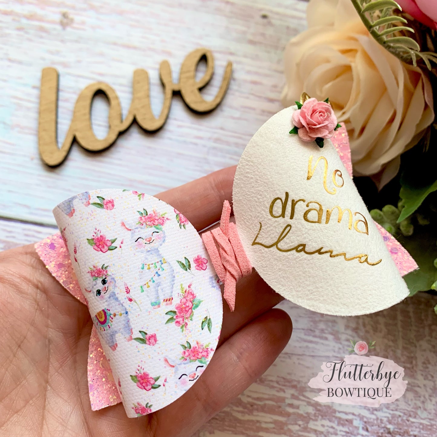 No Drama Llama Hair Bow