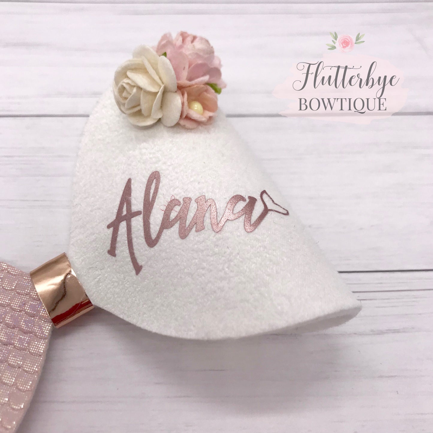 Blush Pink Mermaid Hair Bow - Flutterbye Bowtique
