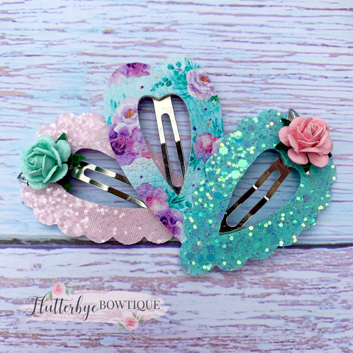 Dino Florals Clip Set