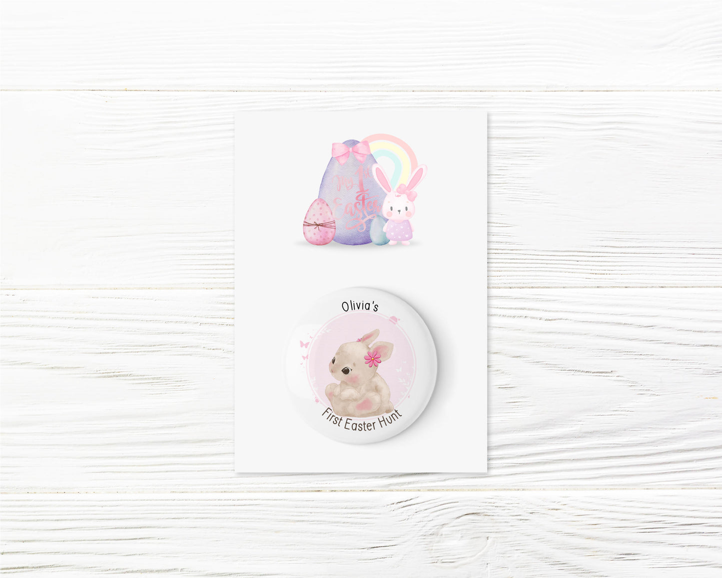 Personalised First Easter Badge