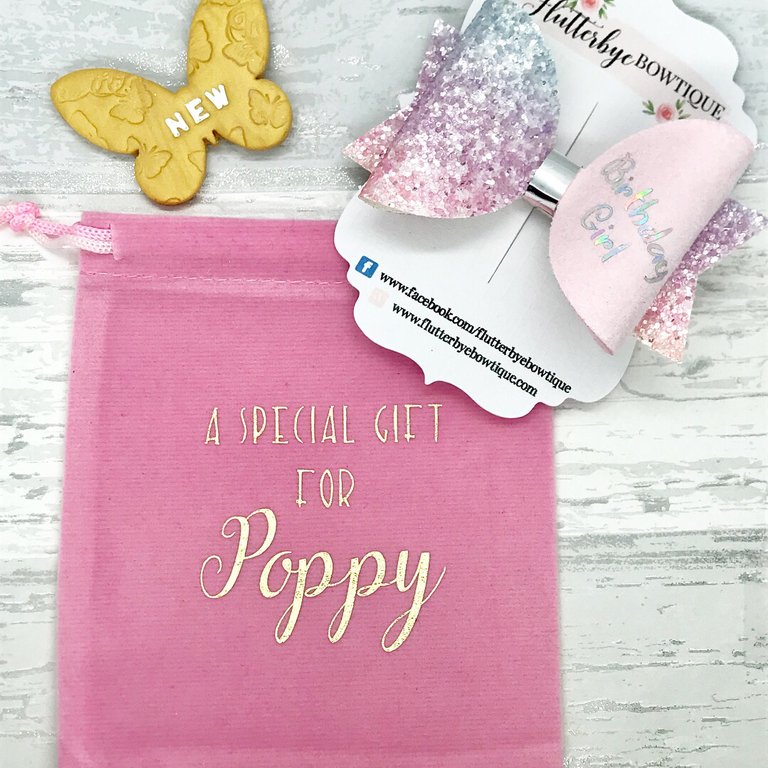 Personalised Gift Bag - Flutterbye Bowtique