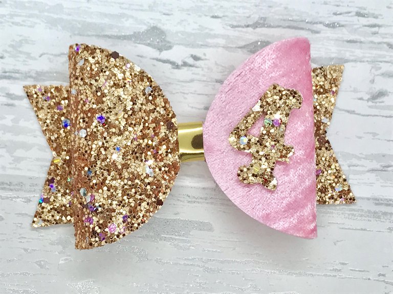 Birthday Bow, Age Bow - Flutterbye Bowtique