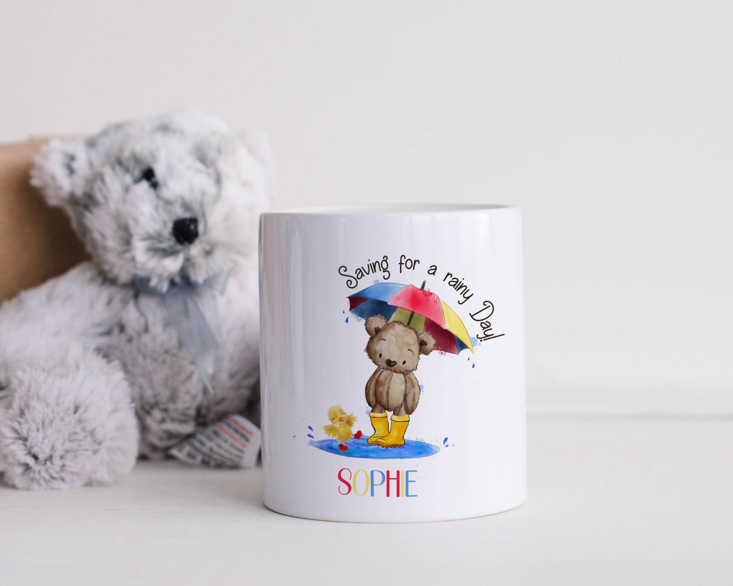 Personalised Bear Money Box
