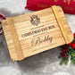 Engraved Christmas Eve Box, personalised festive wooden box