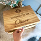 Engraved Christmas Eve Box, personalised festive wooden box