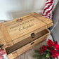 Engraved Christmas Eve Box, personalised festive wooden box
