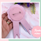 Age Birthday Badge with matching bow, personalised Birthday Rosette