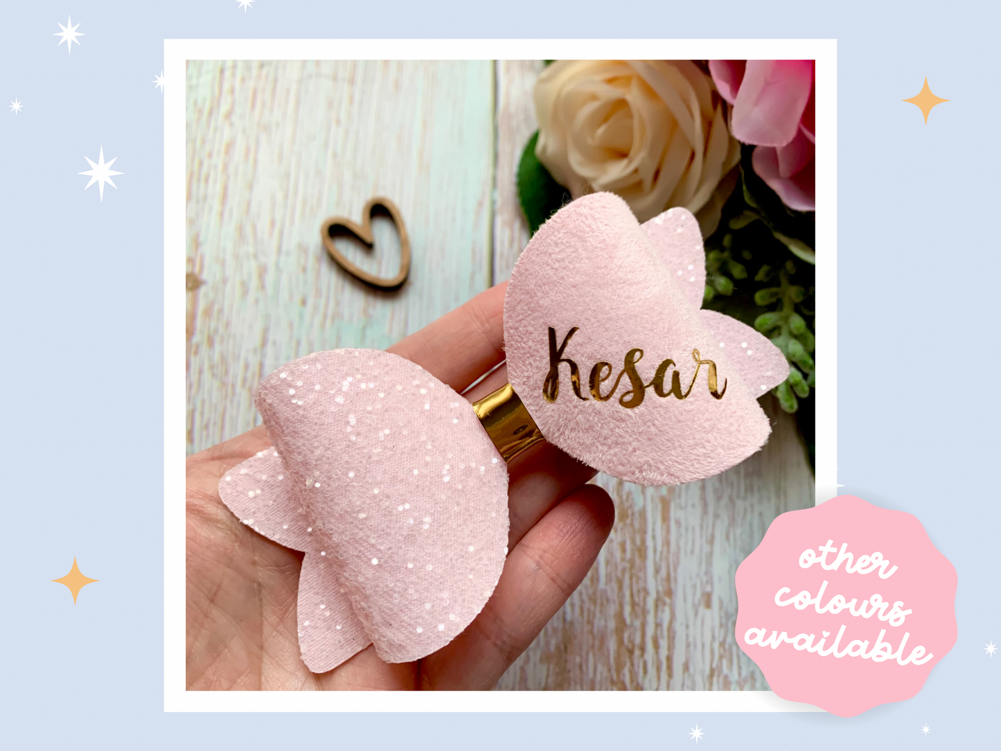 Personalised Hair Bow, Personalised School Bows