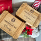 Engraved Christmas Eve Box, personalised festive wooden box