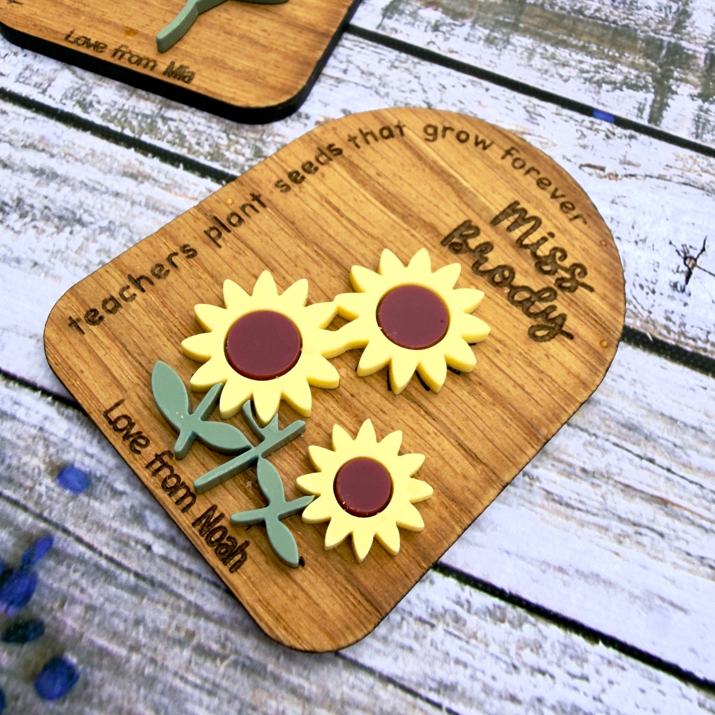 Flower Teacher Magnet