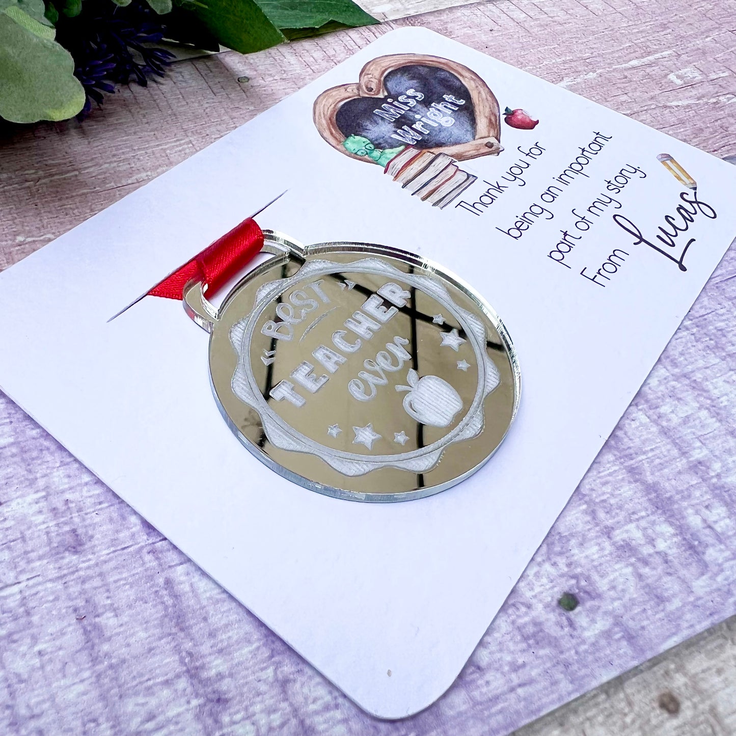 Best Teacher Medal
