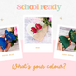 Faux Suede Personalised Hair Bow, School Bows