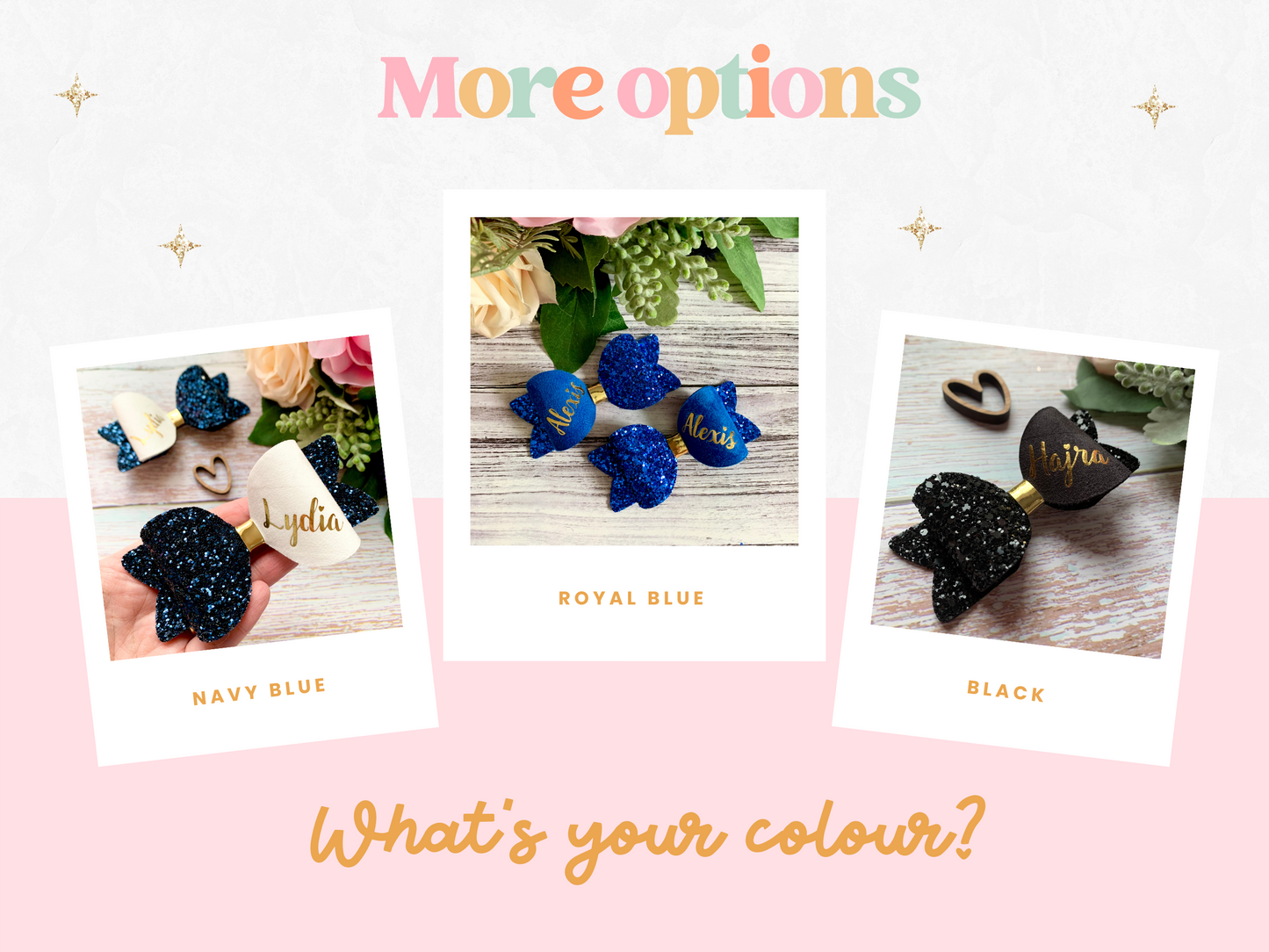 Personalised Hair Bow, Personalised School Bows