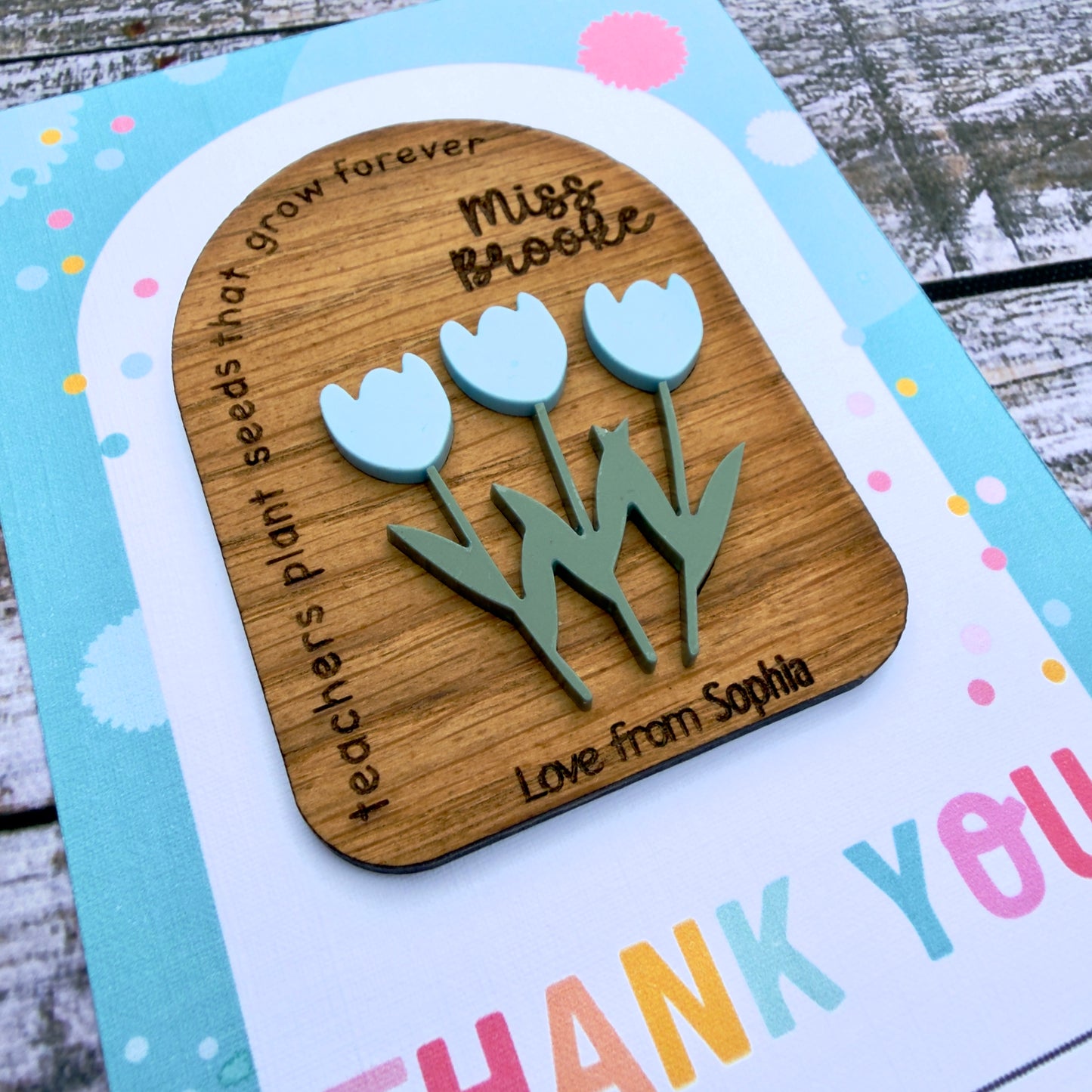Flower Teacher Magnet