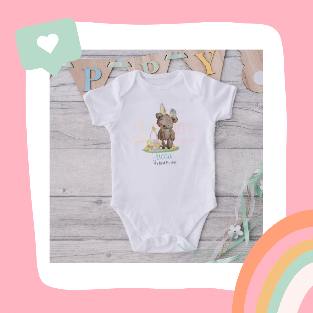 1st Easter Bunny Bear Vest