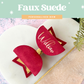 Faux Suede Personalised Hair Bow, School Bows