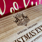 Engraved Christmas Eve Box, personalised festive wooden box