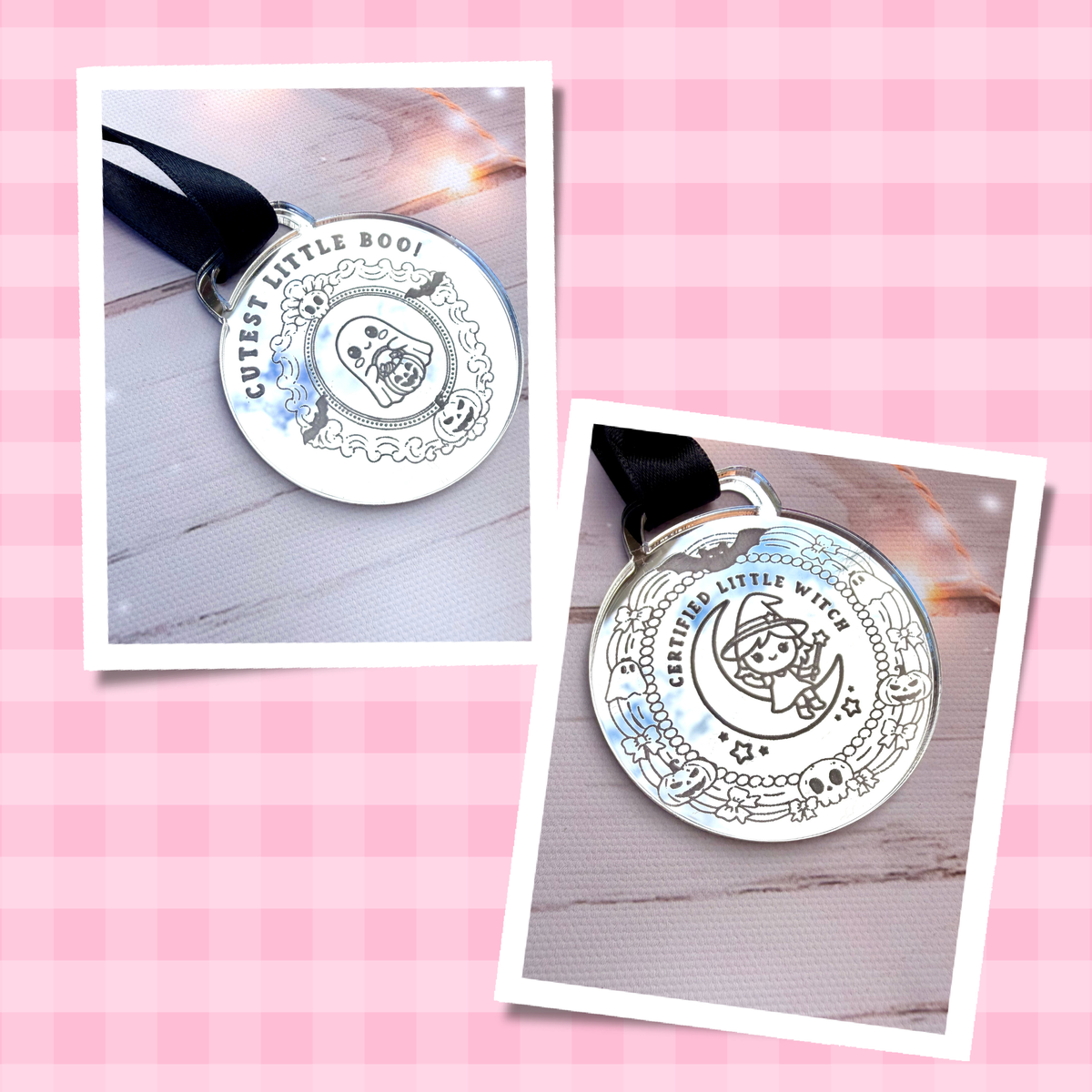 Halloween Medal – Cutest Little Boo or Certified Little Witch