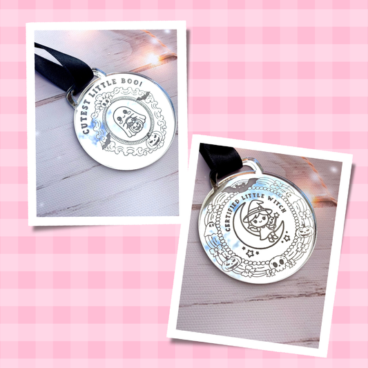 Halloween Medal – Cutest Little Boo or Certified Little Witch