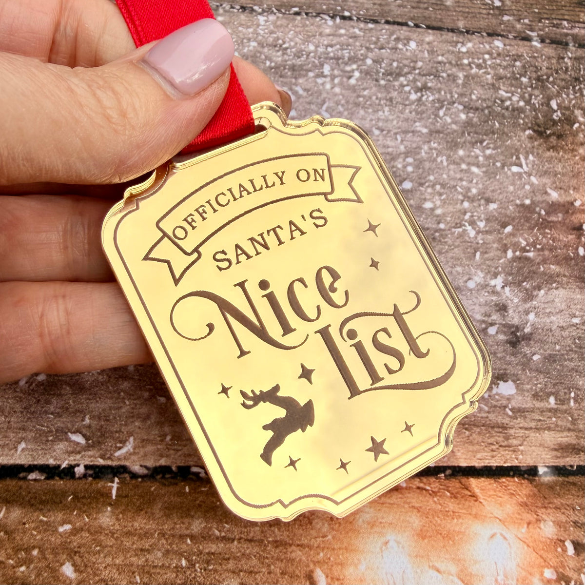 Gold Nice List Medal | Santa’s Nice List | Christmas Keepsake