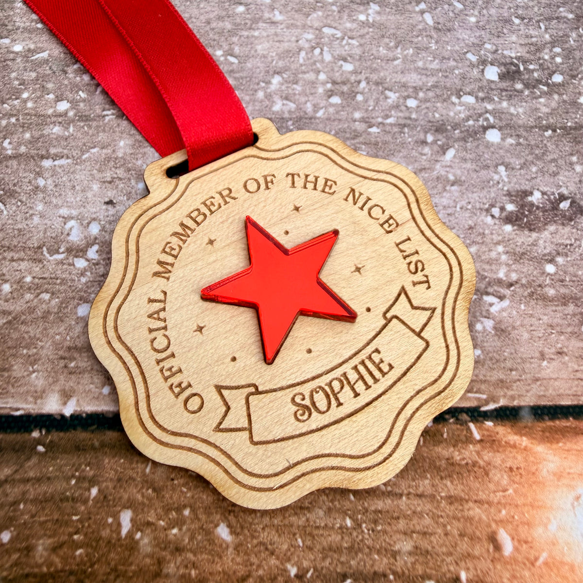 Personalised Nice List Medal | Santa’s Nice List | Christmas Keepsake