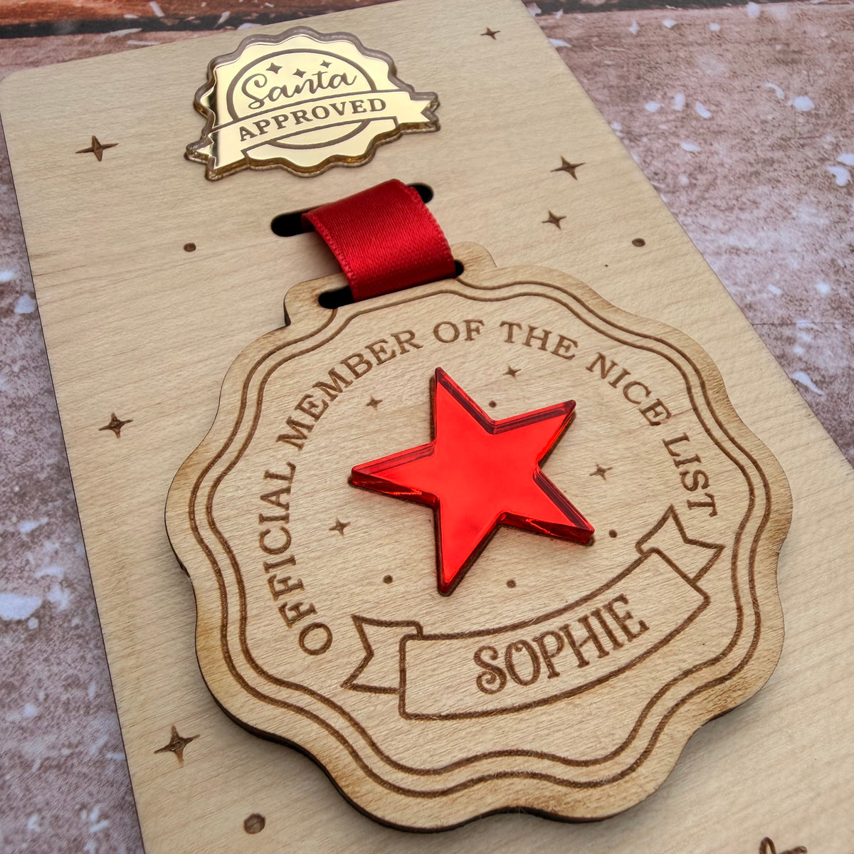 Personalised Nice List Medal | Santa’s Nice List | Christmas Keepsake