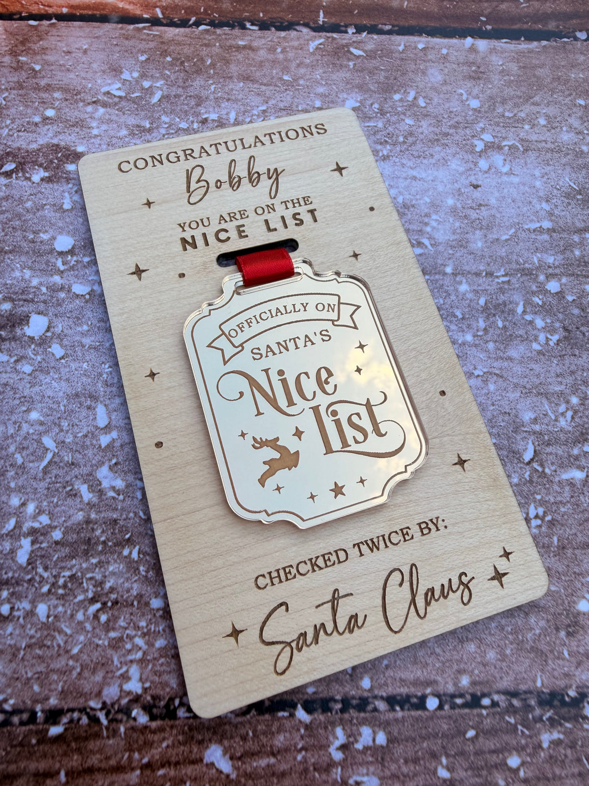 Gold Nice List Medal | Santa’s Nice List | Christmas Keepsake