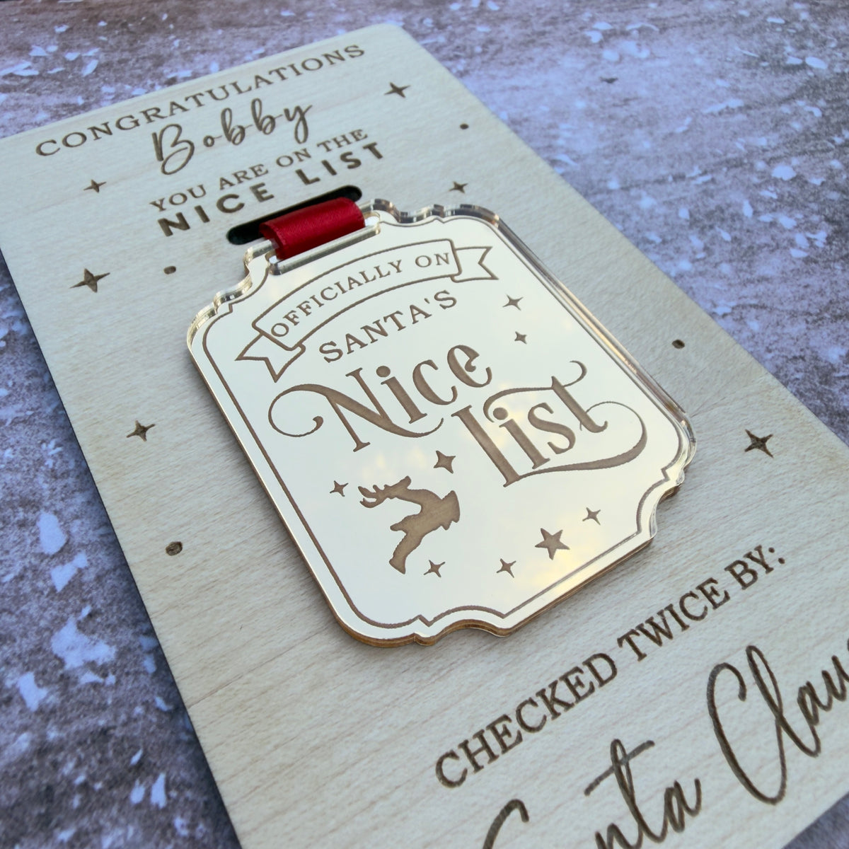 Gold Nice List Medal | Santa’s Nice List | Christmas Keepsake