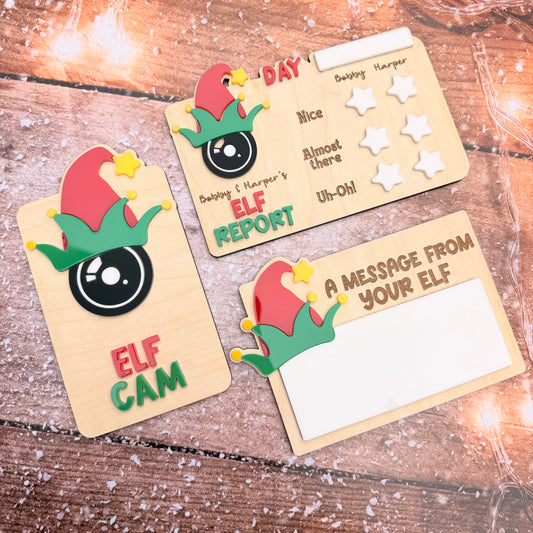 Personalised Elf Magic Set | Elf Cam, Report &amp; Message Board