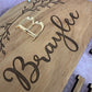 Personalised Wooden Pastels Macramé Hair Bow Holder
